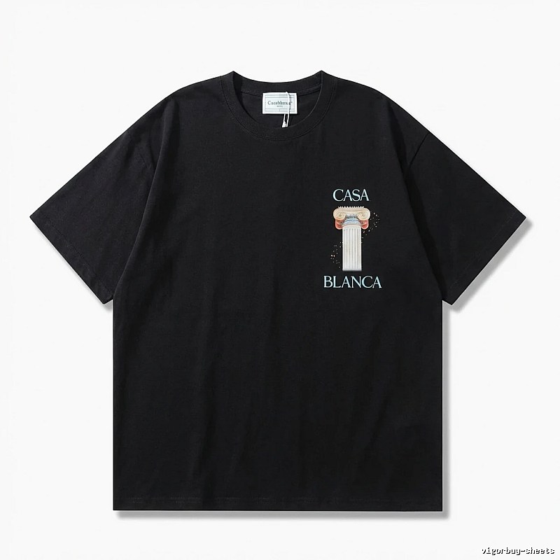 Casablanca Print Retro Black T-shirt