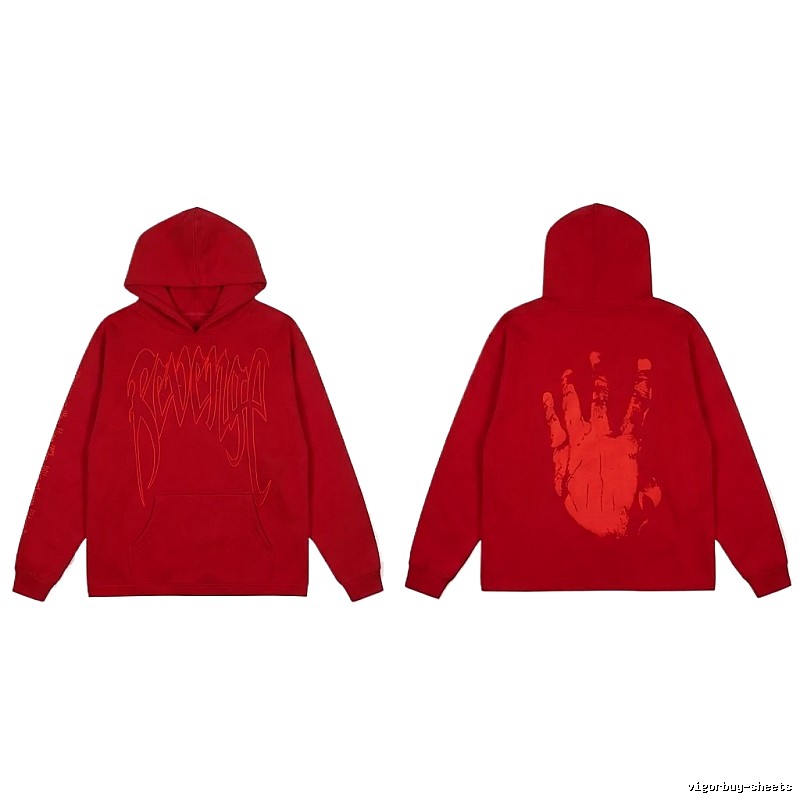 Revenge trendy and cool style red hoodie