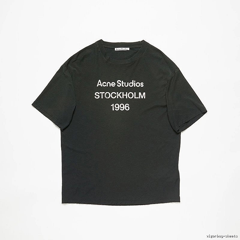 Acne Studios 2090-80 Black Style Ac908026 Stockholm Logo T-Shirt Daily Styling
