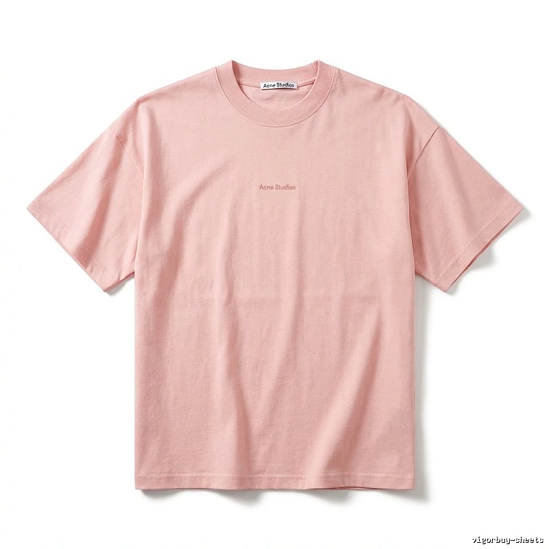 Acne Studios minimalist style pink T-shirt