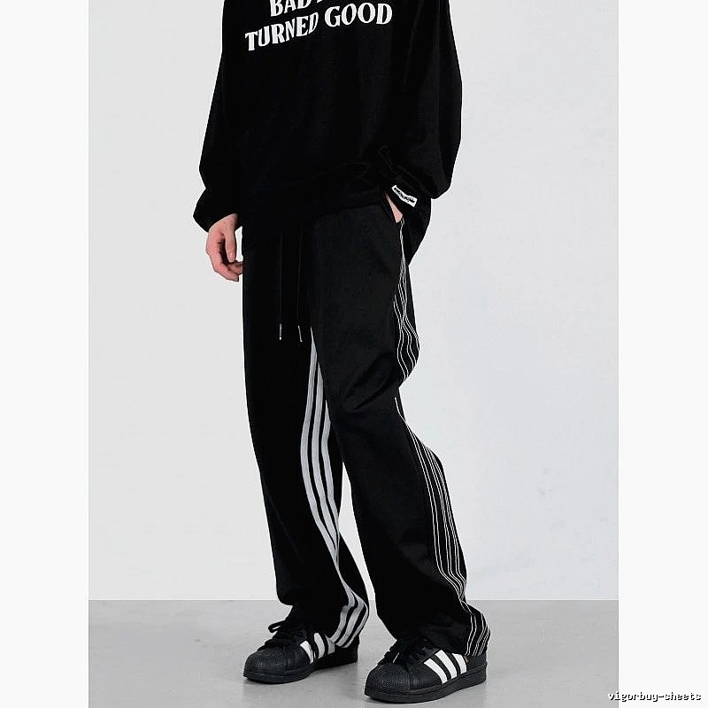 Adidas Classic Track pants Black Three Stripe for Daily Styling