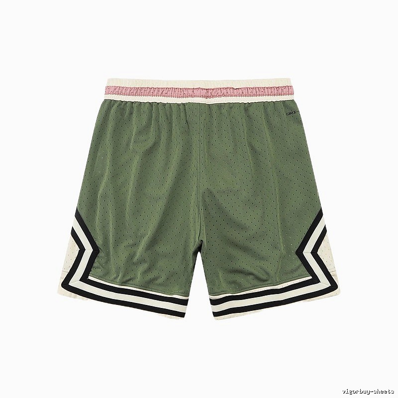 AJ retro-style green shorts