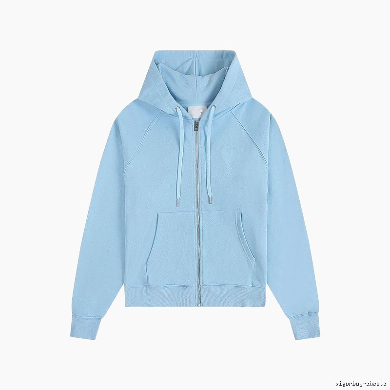 AMI minimalist style light blue sweatshirt