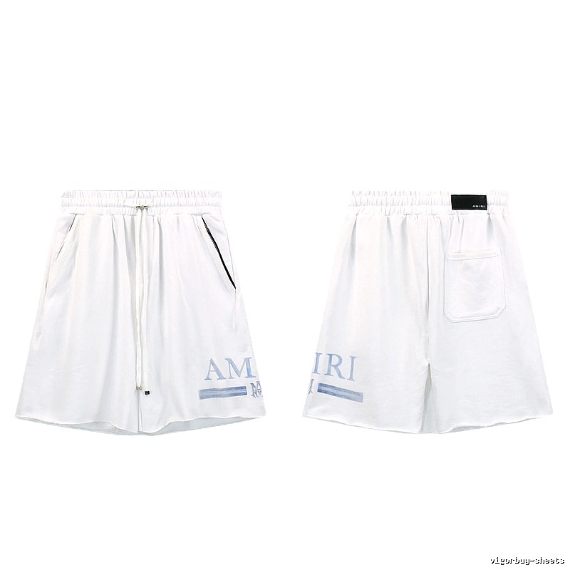 AMIRI Letter Print Street Style White Shorts