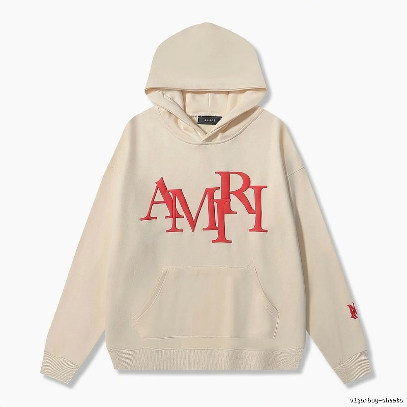 AMIRI Letter Style Beige Sweatshirt