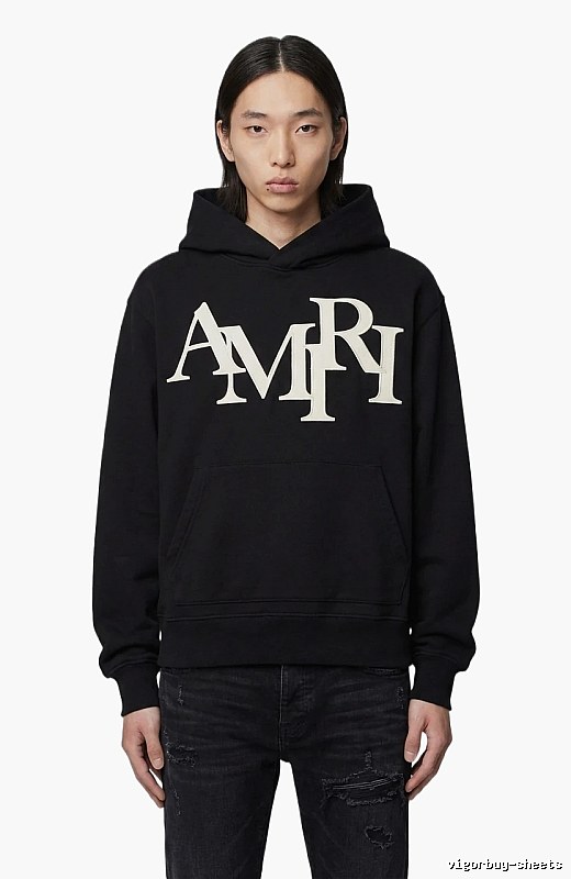 AMIRI letter-style black sweatshirt
