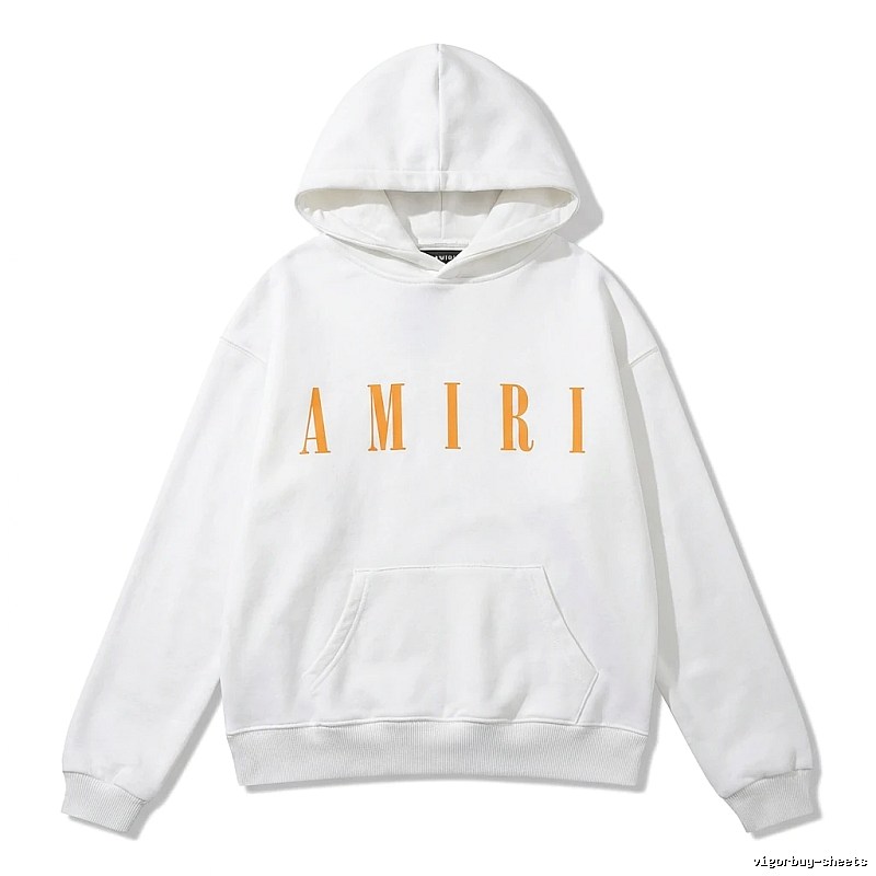 AMIRI letter trendy brand white sweatshirt
