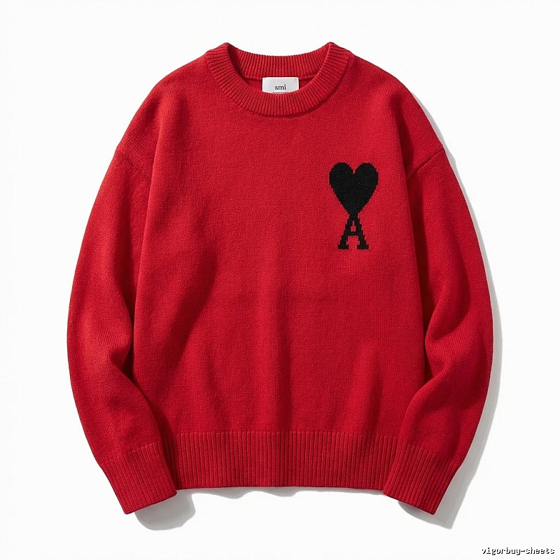AMIRI Love Series Red Sweater