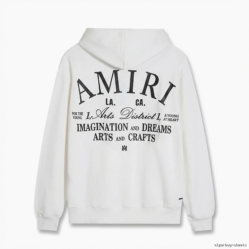 AMIRI Printed Casual Style White Hoodie