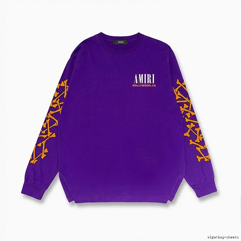 AMIRI purple sweatshirt with skull print