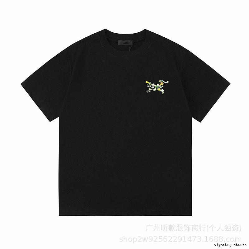 Arc'teryx Floral Print Street Style Black T-Shirt
