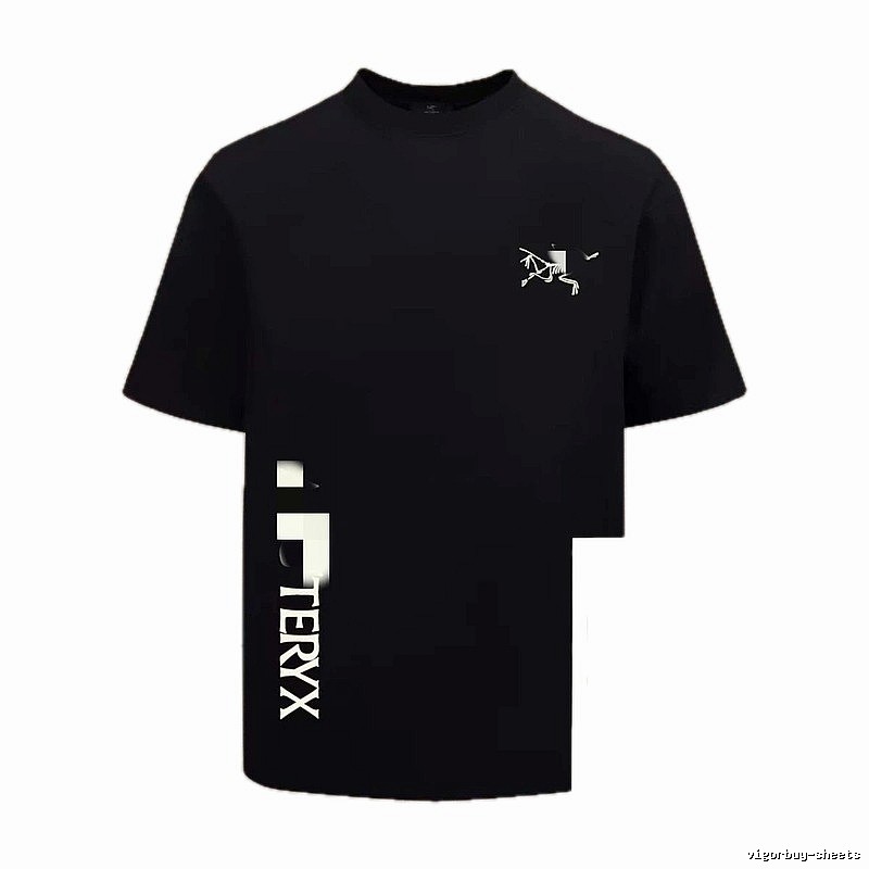 Arc'teryx Printed Technical Style Black Short-sleeved T-Shirt