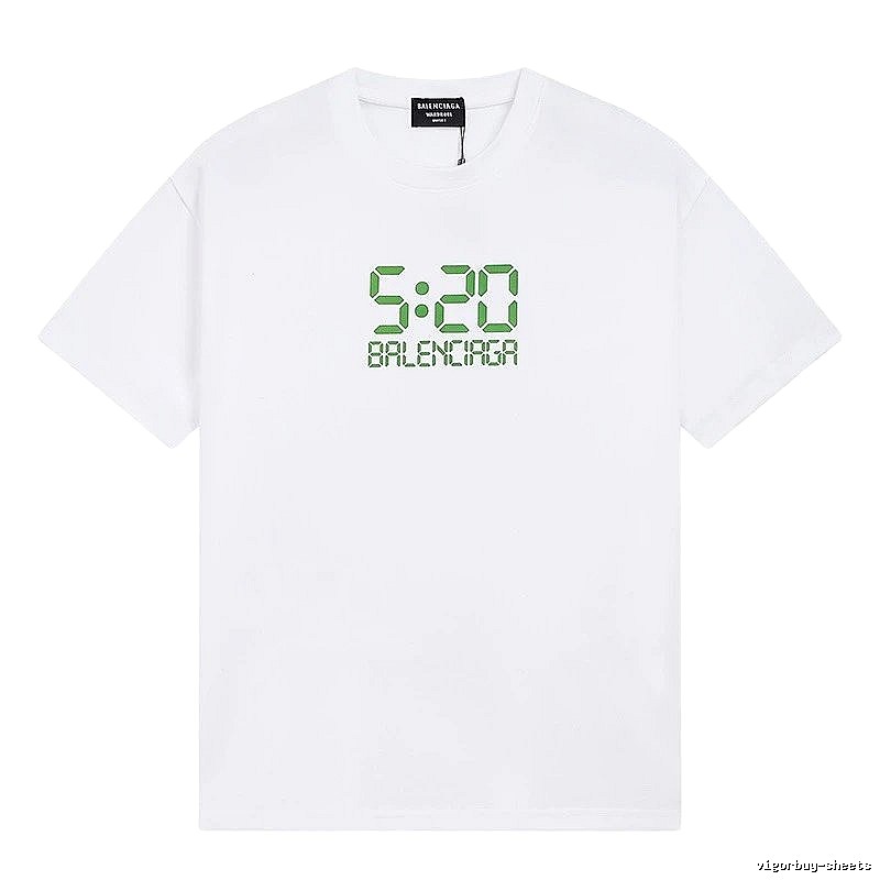 Balenciaga 5:20 Printed Trendy White T-Shirt