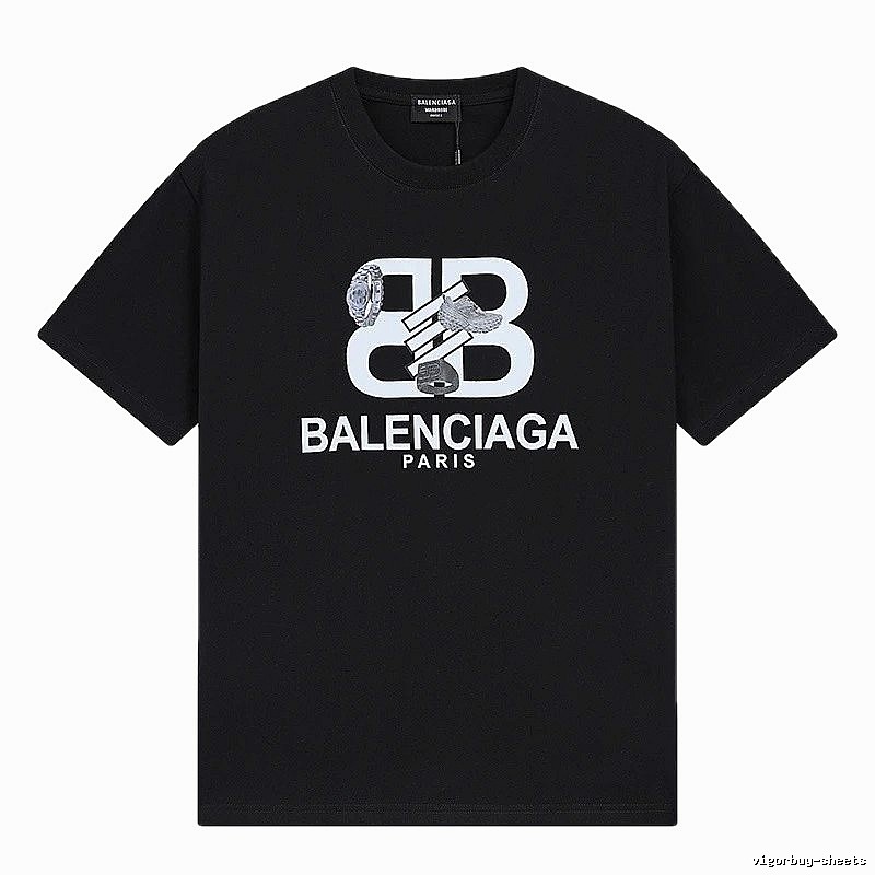 Balenciaga BB Print Short-sleeve Shirt