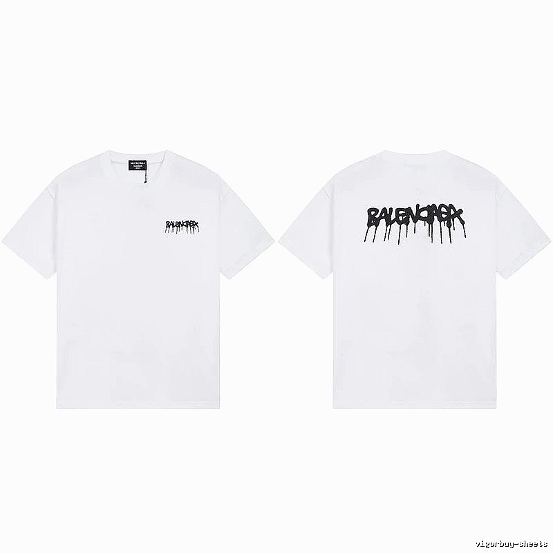 Balenciaga Graffiti Style White T-shirt