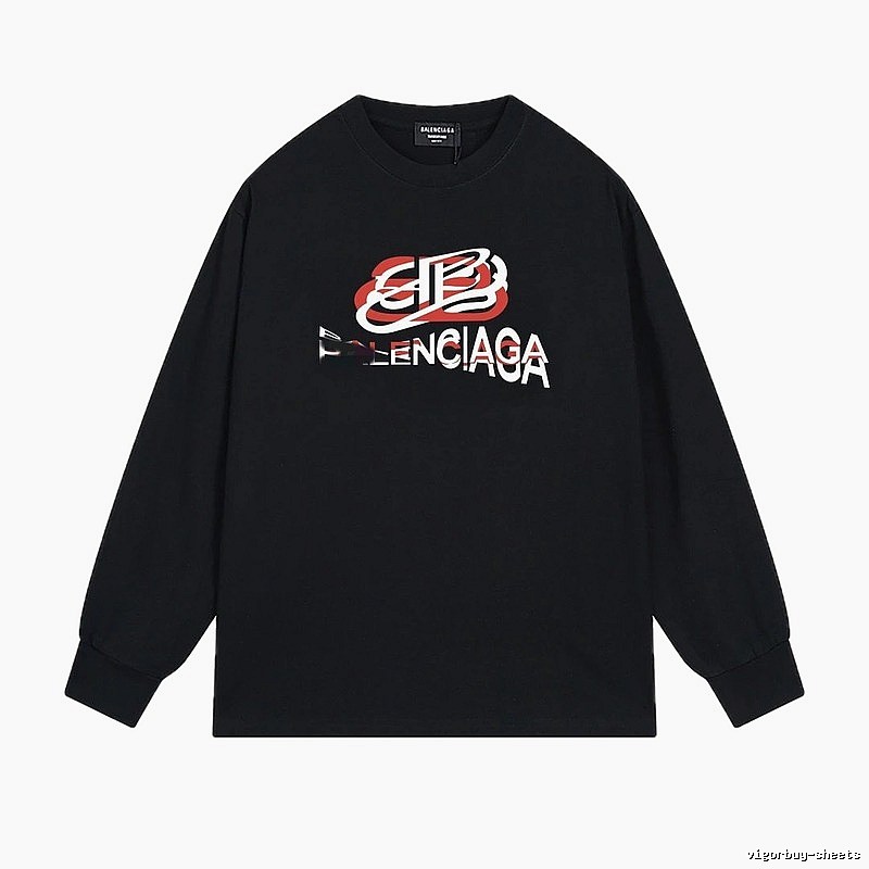 Balenciaga letter-style black T-shirt