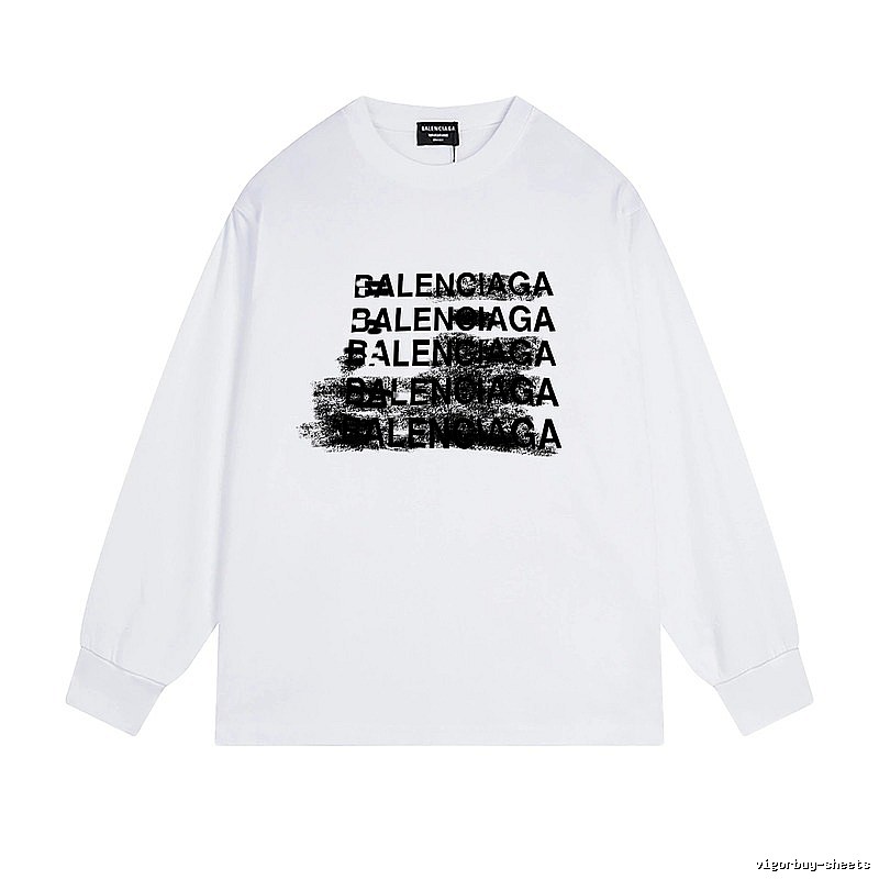 Balenciaga letter-style white T-shirt