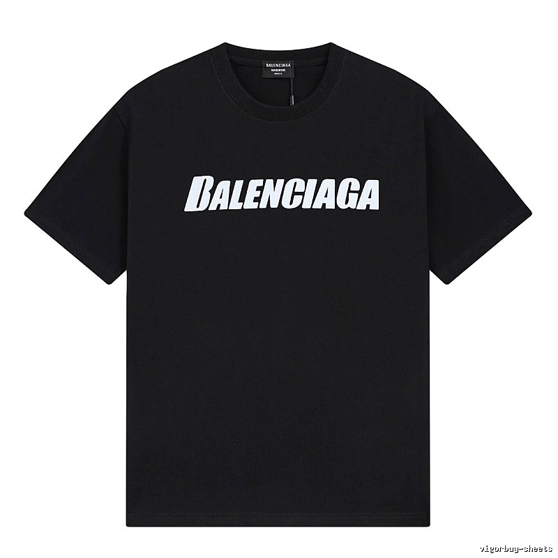 Balenciaga minimalist style black T-shirt