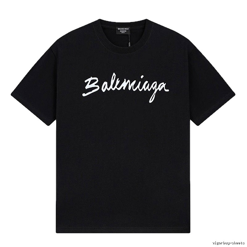 Balenciaga minimalist style black T-shirt
