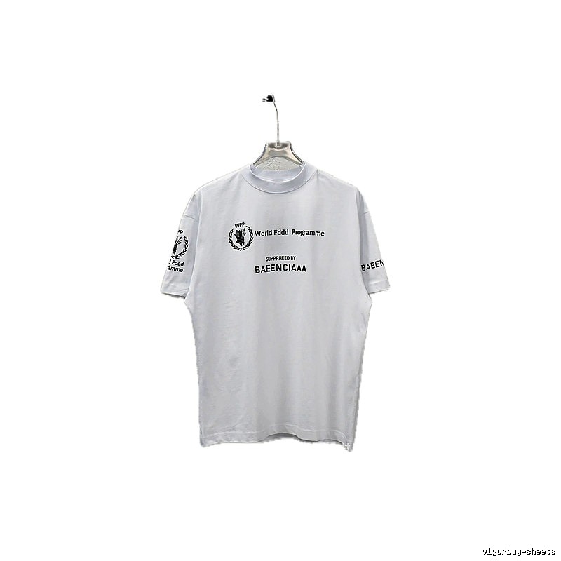 Balenciaga minimalist style white T-shirt