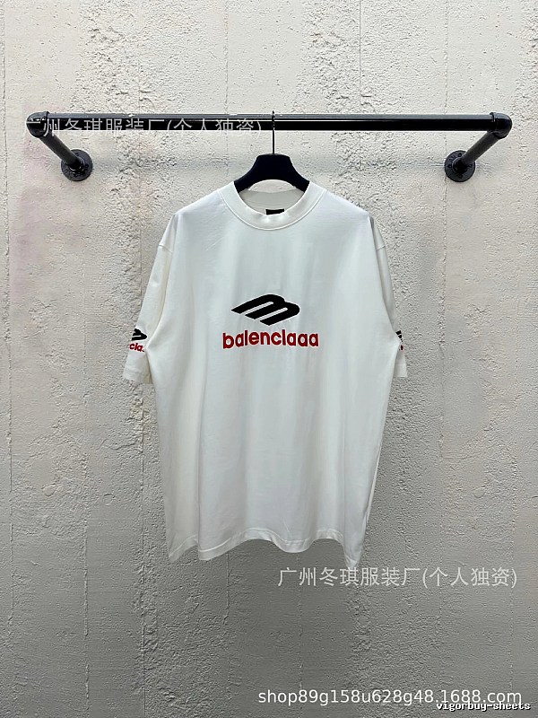 Balenciaga minimalist style white T-shirt