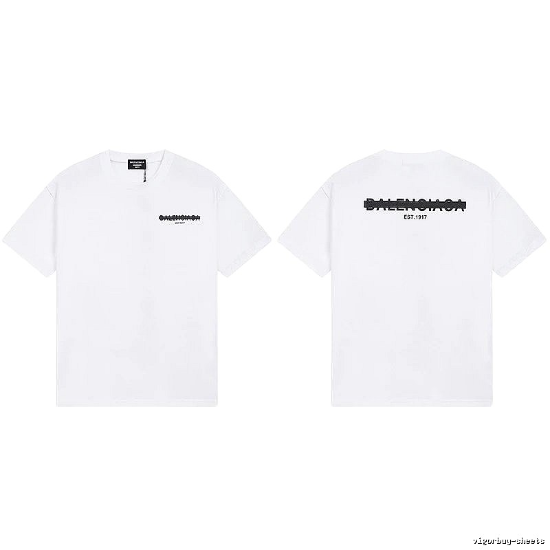 Balenciaga minimalist style white T-shirt