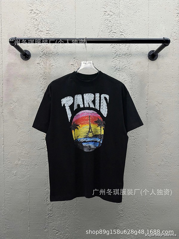 Balenciaga printed retro-style T-shirt
