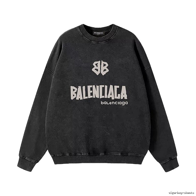 Balenciaga retro-style black sweatshirt