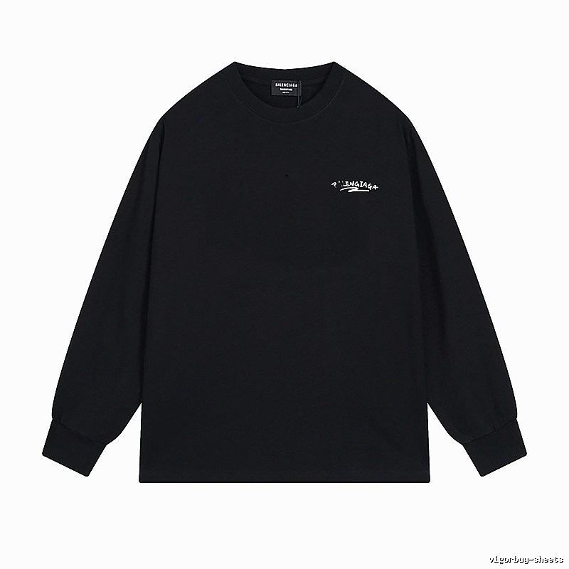 Balenciaga simple style black long-sleeved shirt