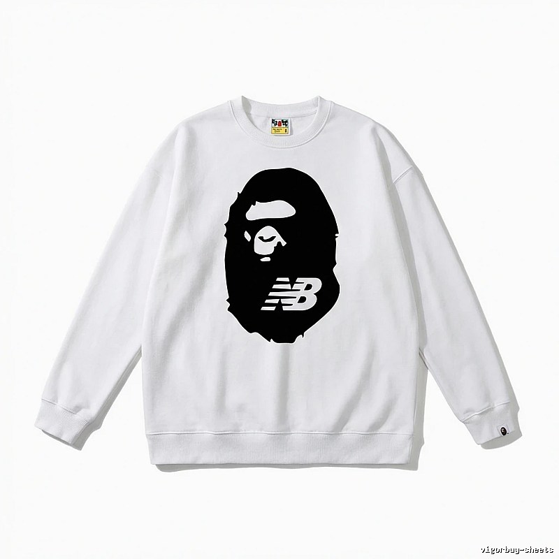 Bape Ape Head Classic White Sweatshirt