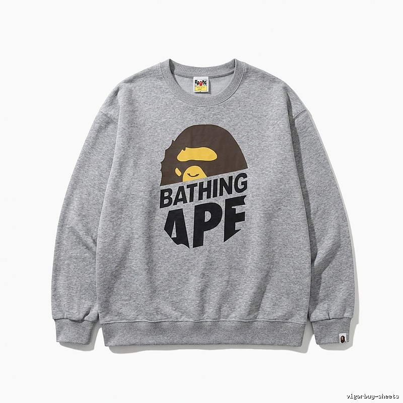 Bape Ape Head Grey Sweatshirt