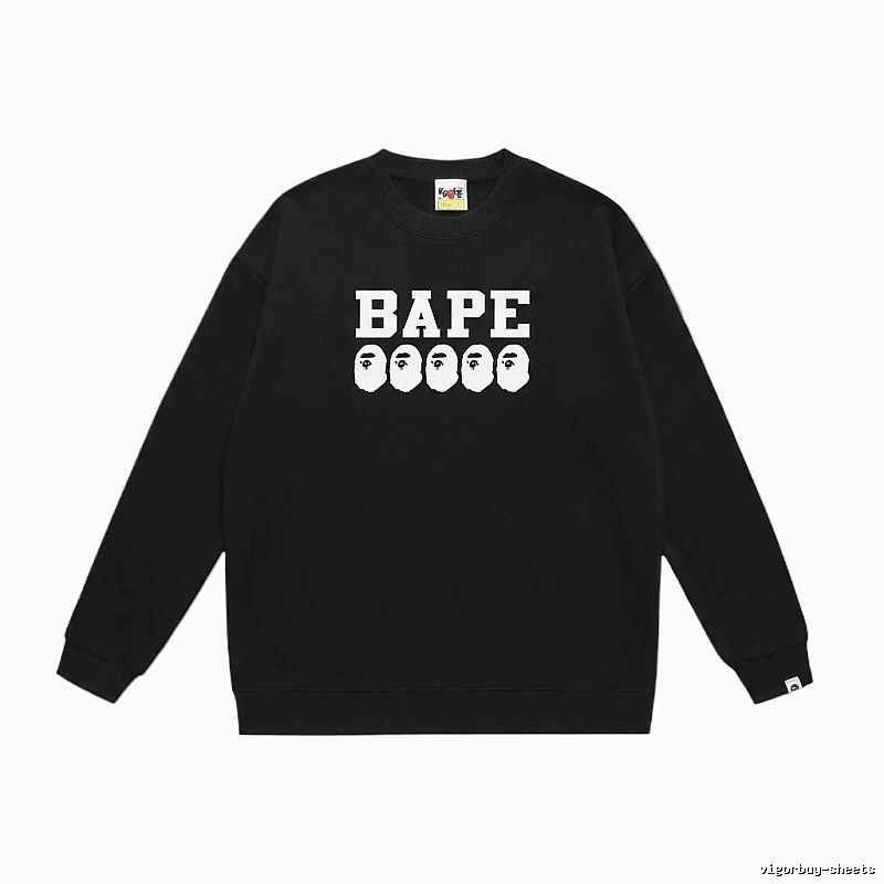 BAPE Ape Head Simple Black Sweatshirt