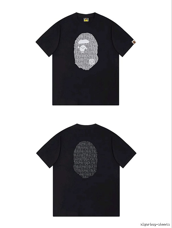 Bape Ape Head Trendy and Cool Black T-shirt