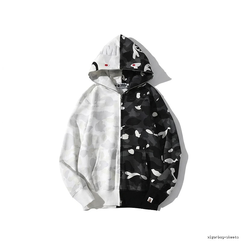 Bape camouflage patchwork style coat