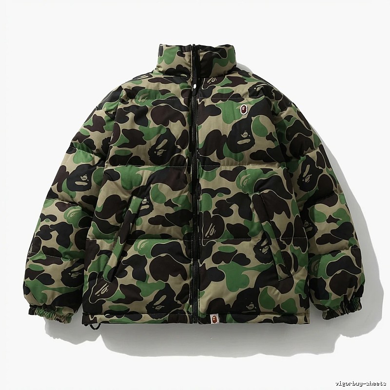 Bape camouflage-style down jacket