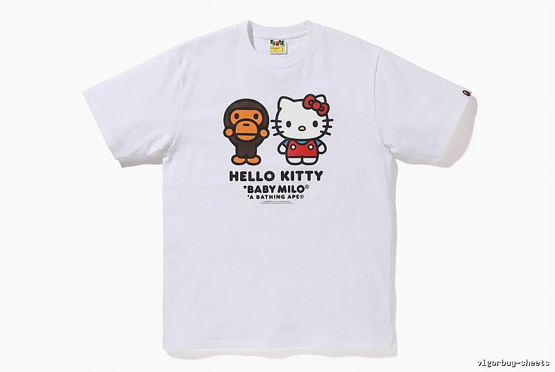 Bape co-branded cartoon white T-shirt