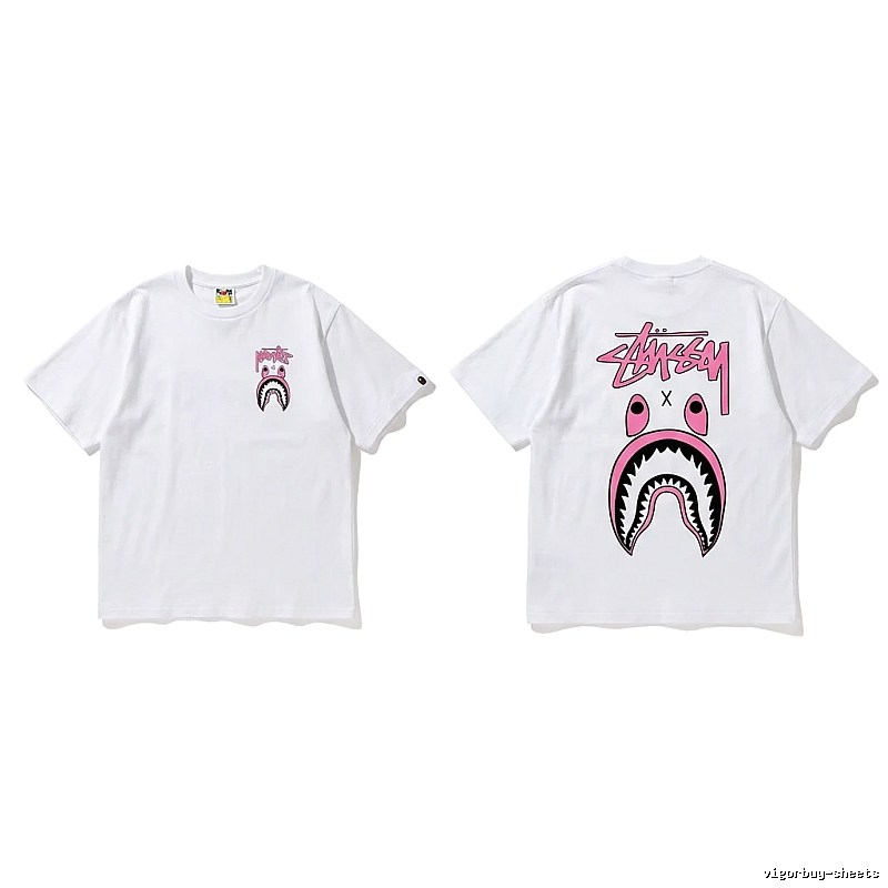 Bape Shark Co-branded White T-shirt