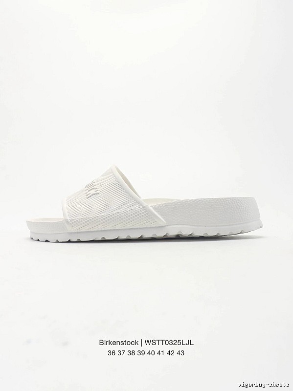 Birkenstock Minimalist Casual Style White Slide Sandals