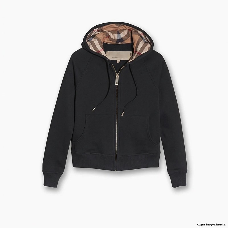 Burberry checkered hooded black sweatshirt
