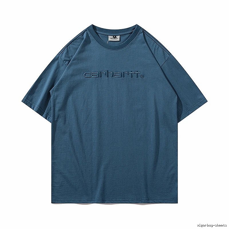 Carhartt Daily Logo T-shirt Light Blue Subtle for City Outfits