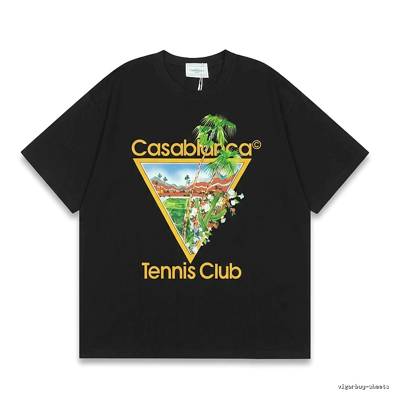 Casablanca Printed Casual Black T-shirt