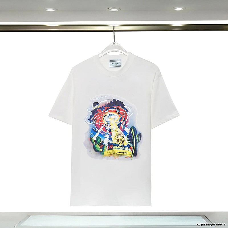 Casablanca Printed Trendy White T-shirt