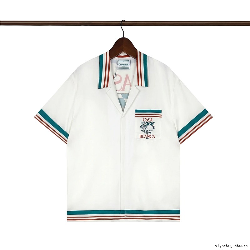 Casablanca retro-style white shirt