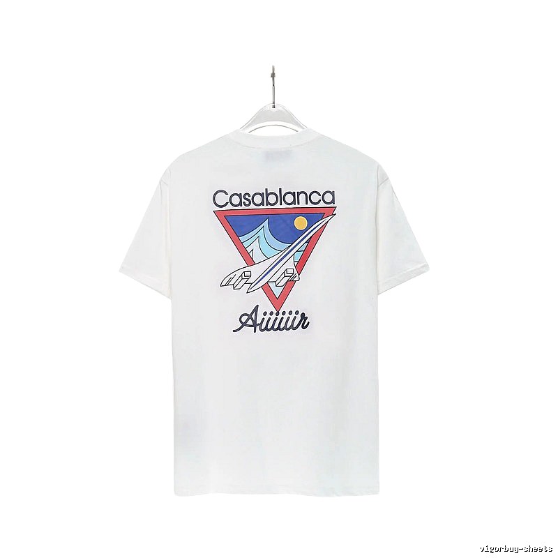 Casablanca Triangle Print White T-shirt
