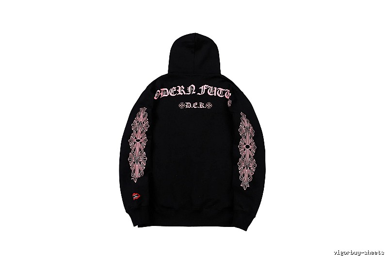 Chrome Hearts 2088-80 Black Cross Graphic Hoodie Statement Graphic