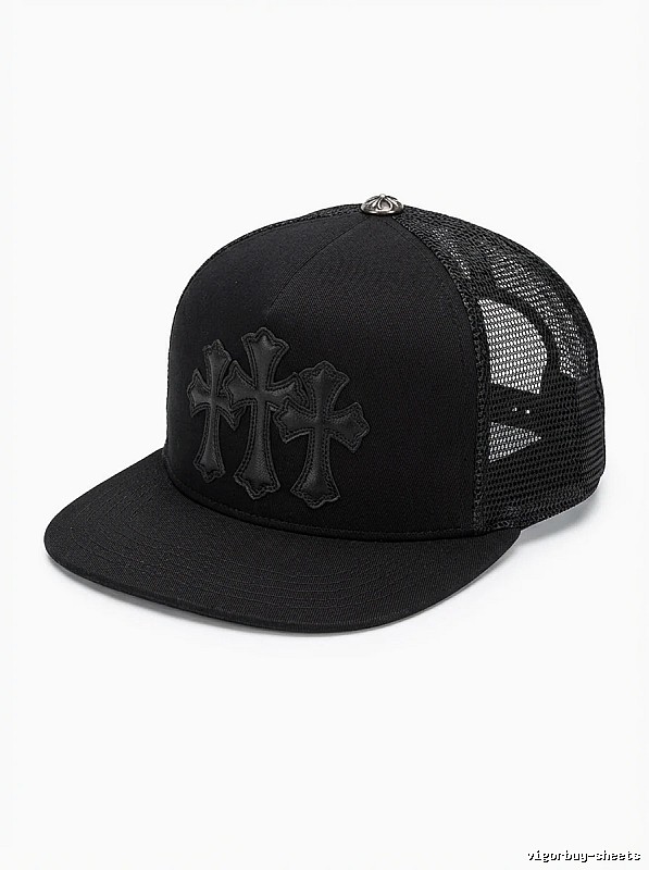 Chrome Hearts Black Trendy Baseball Cap