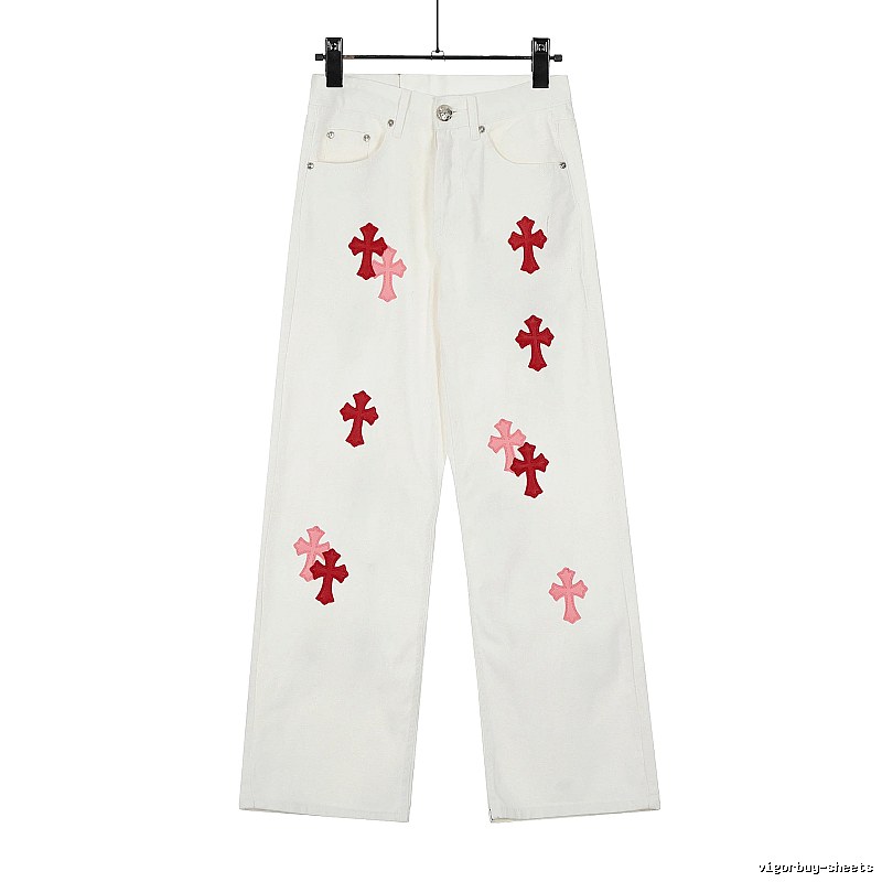 Chrome Hearts Casual Graphic jeans Light Denim Jeans for Streetwear Looks
