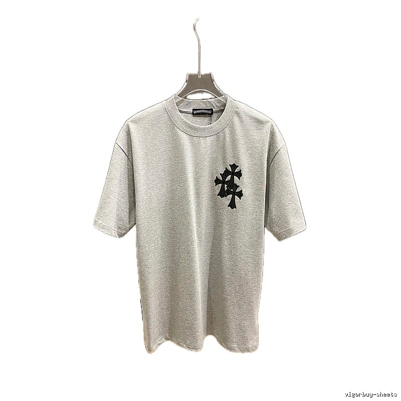 Chrome Hearts Cross Flower Grey T-shirt