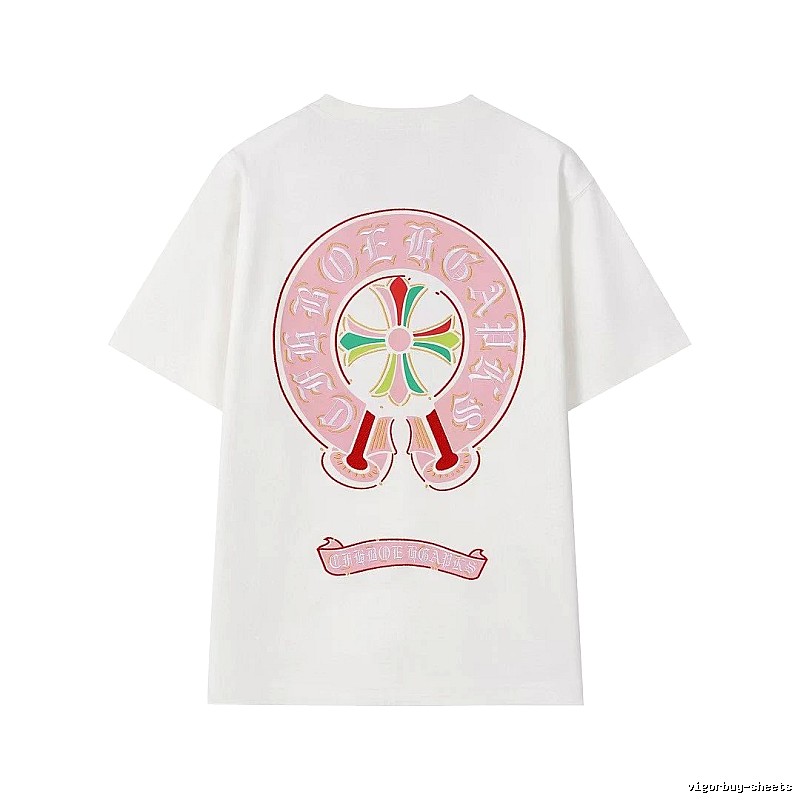 Chrome Hearts Cross Print Street Style Off-white T-Shirt