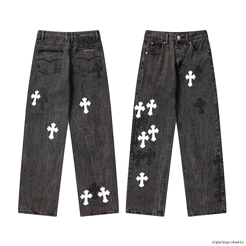 Chrome Hearts Daily Graphic jeans Light Denim Jeans with Visual Detail